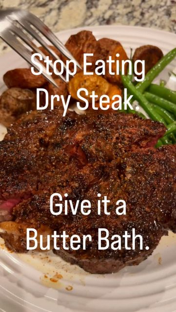Prime Ribeye Cap Steaks

Seasoning: 
Uncle Chris’s Steak Seasoning 
Coarse Ground Black Pepper

Method:
Seared in 4-6 tablespoons of butter and finished in the oven with an extra pat of butter on top of each steak at 350F, until internal temperature is at least 135F. 

Let rest for 5 minutes. Plate and serve. #homecooking #instafood #steak #butterisbetter #comfortfood